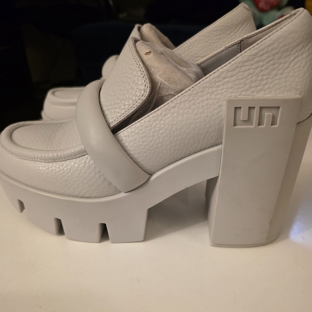 UNITED NUDE Grip Loafer Mid Quiet Grey Size 40 (US 9) - Picture 4 of 13